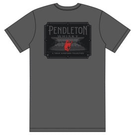 Pendleton Whisky Rodeo Graphic Tee in Asphalt/ Black