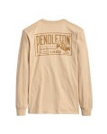 Pendleton Men's Long Sleeve Bucking Bull Graphic Tee in Sand & Gold