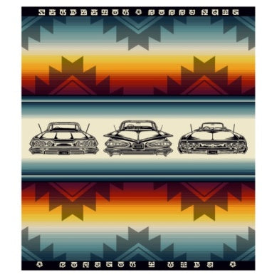Pendleton Corazon y Vida Jacquard Blanket with '59, '63, '64 Impala