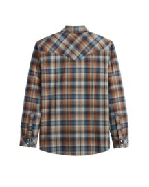 Pendleton Men's Wyatt Shirt in Blue/ Ochre Plaid