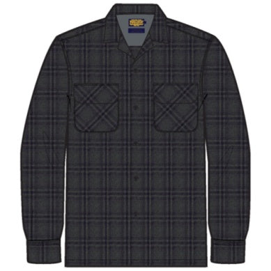 Pendleton Men's Board Shirt in Black Shadow Plaid