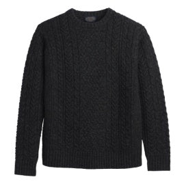 Pendleton Women's Black Heather Crew Neck Sweater
