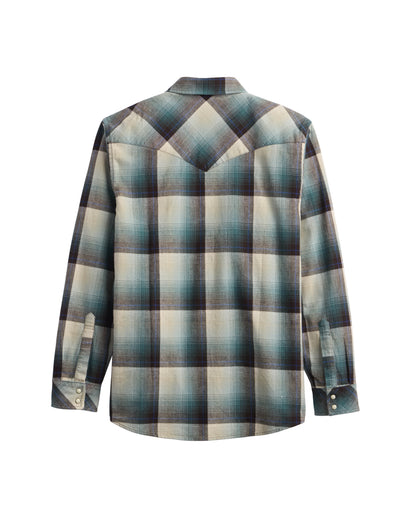 Pendleton Men's Wyatt Shirt in Blue Plaid