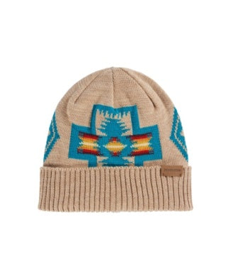 Pendleton Merino Beanie Knit Cap in Harding Beige