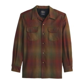 Pendleton Men's Board Shirt in Rust/Olive Ombre