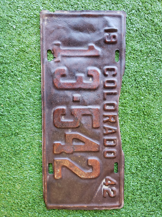 1942 Colorado license plate 13-542