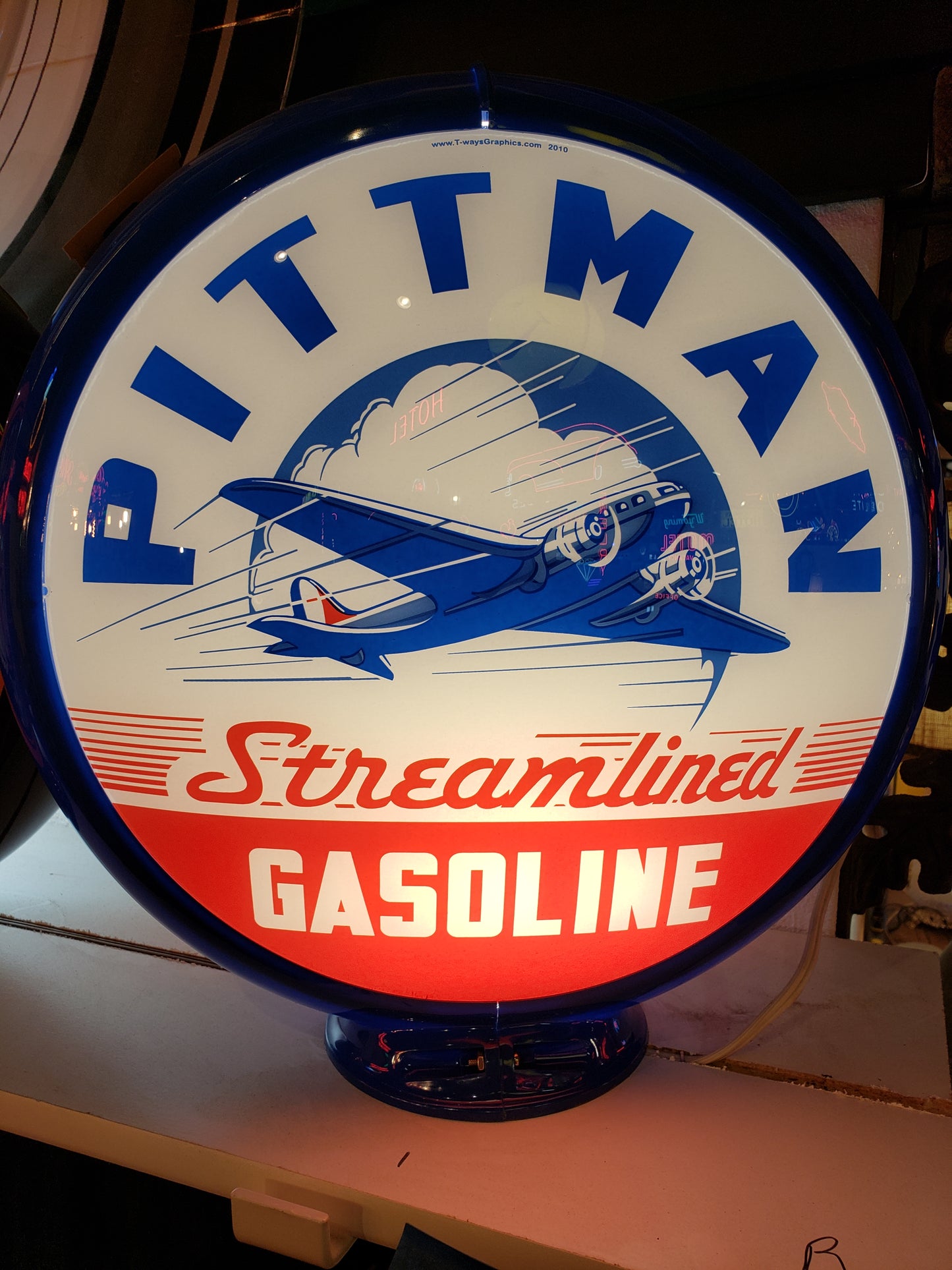 Pittman Gas Pump Globe