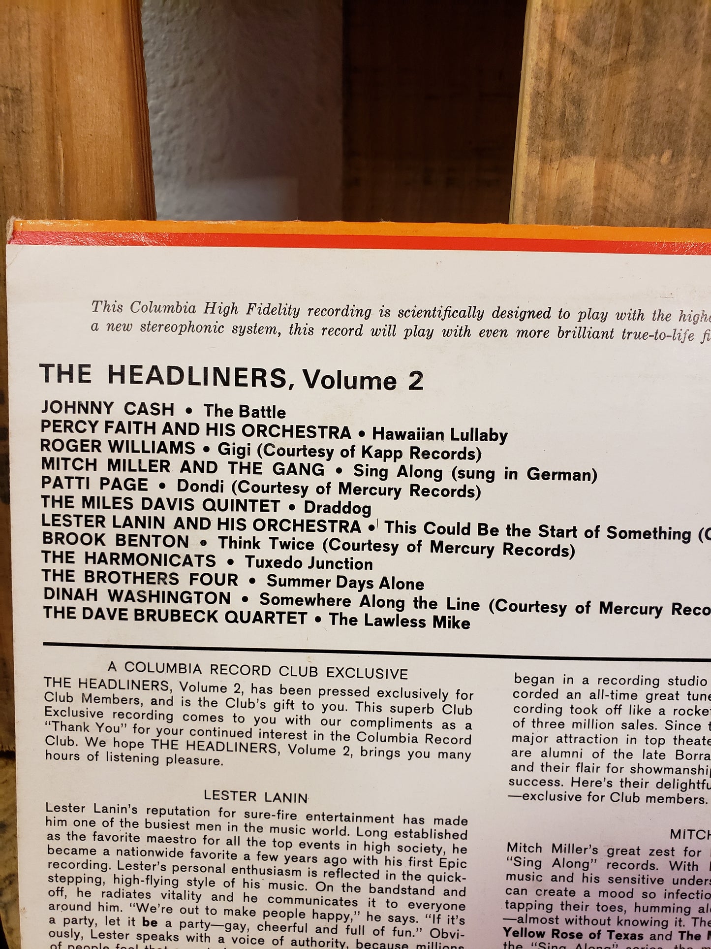 The Headliners Volume 2 album