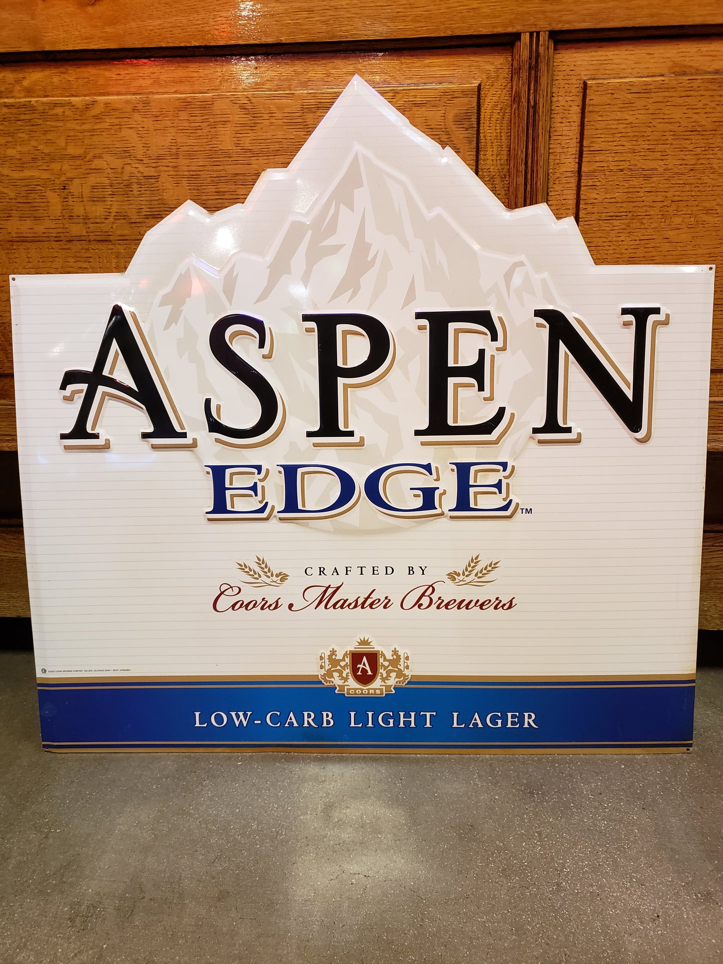 Coors Aspen Edge pub sign