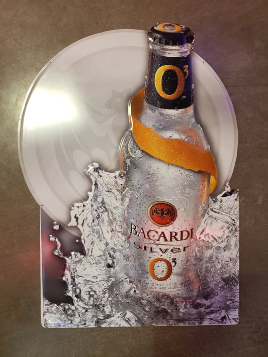 Bacardi Silver pub sign