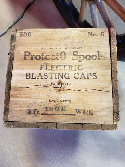 Protecto Spool Electric Blasting Caps Wood Crate