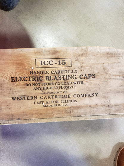 Protecto Spool Electric Blasting Caps Wood Crate