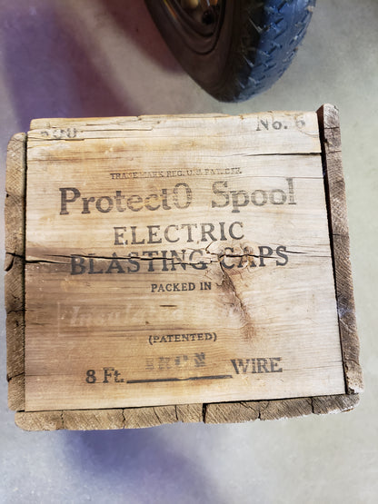 Protecto Spool Electric Blasting Caps Wood Crate