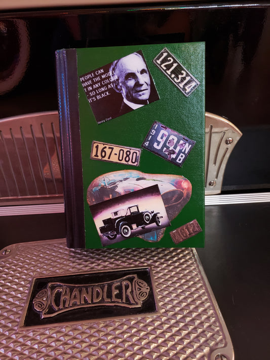 Auto themed Travel Journal / Keepsake Book