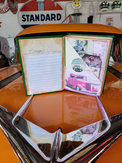 Auto themed Travel Journal / Keepsake Book