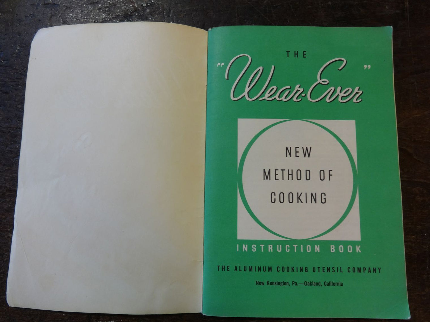 Wear Ever New Method Cooking cook book