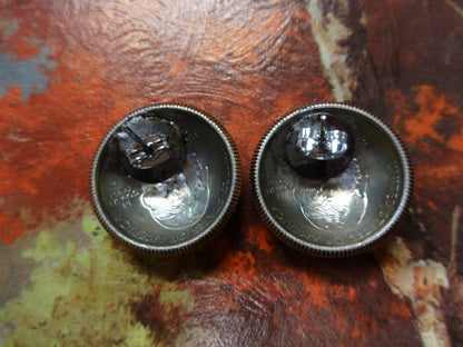 Wyoming Quarter Round post Earrings