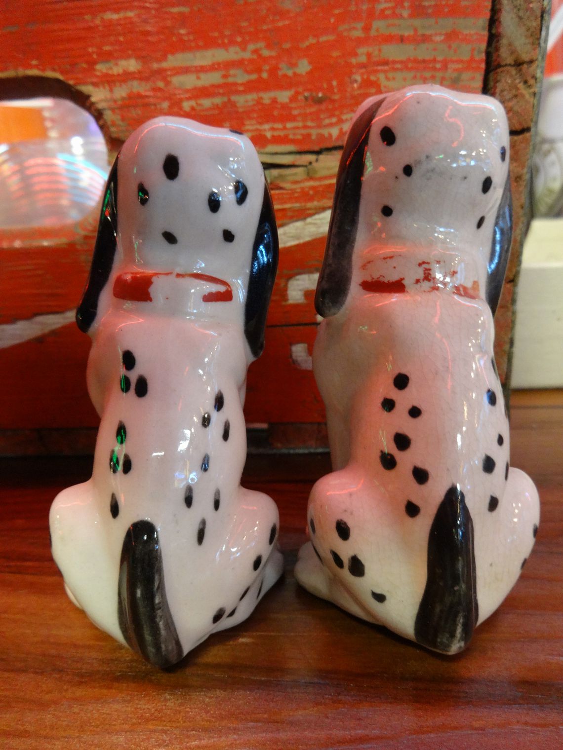 Dalmation salt pepper shaker set