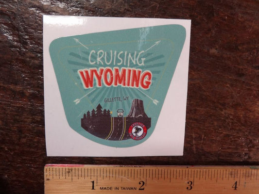 Cruising Wyoming (Gillette Wyoming) Frontier Auto Museum decal / sticker