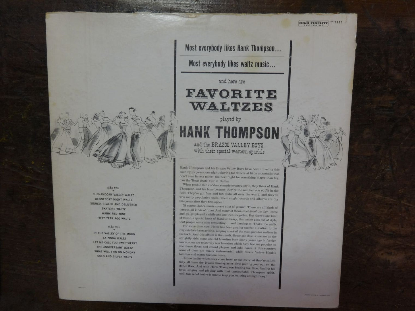 Hank Thompson, Favorite Waltzes