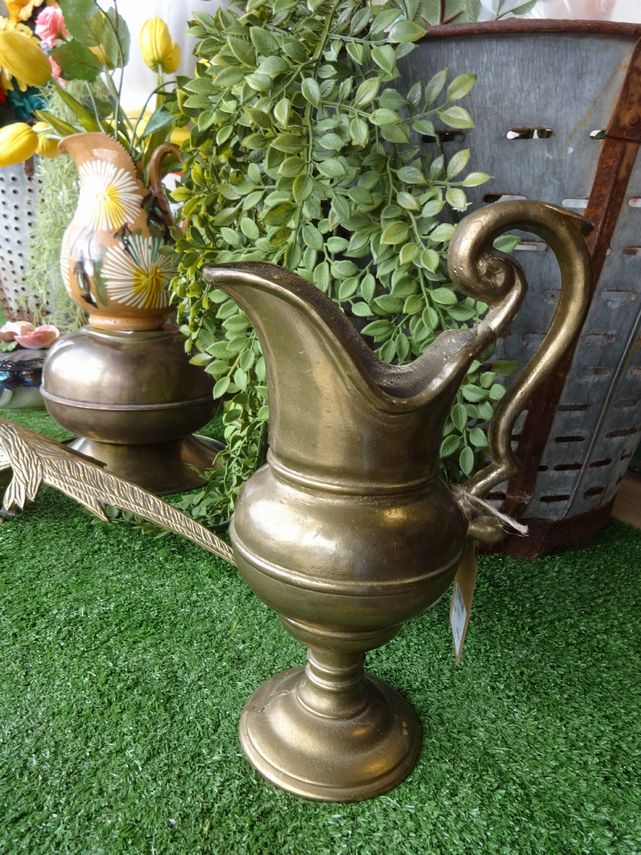 Heavy cast brass pitcher (Italy)