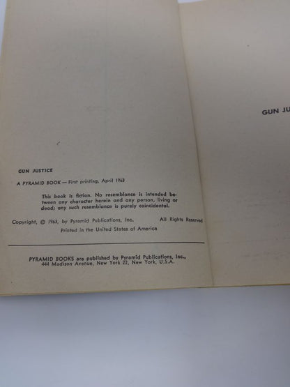 Gun Justice by Bradford Scott