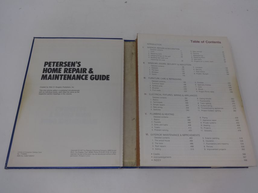 Petersen's Home Repair & Maintenance Guide by Allen D. Bragdon Publishers