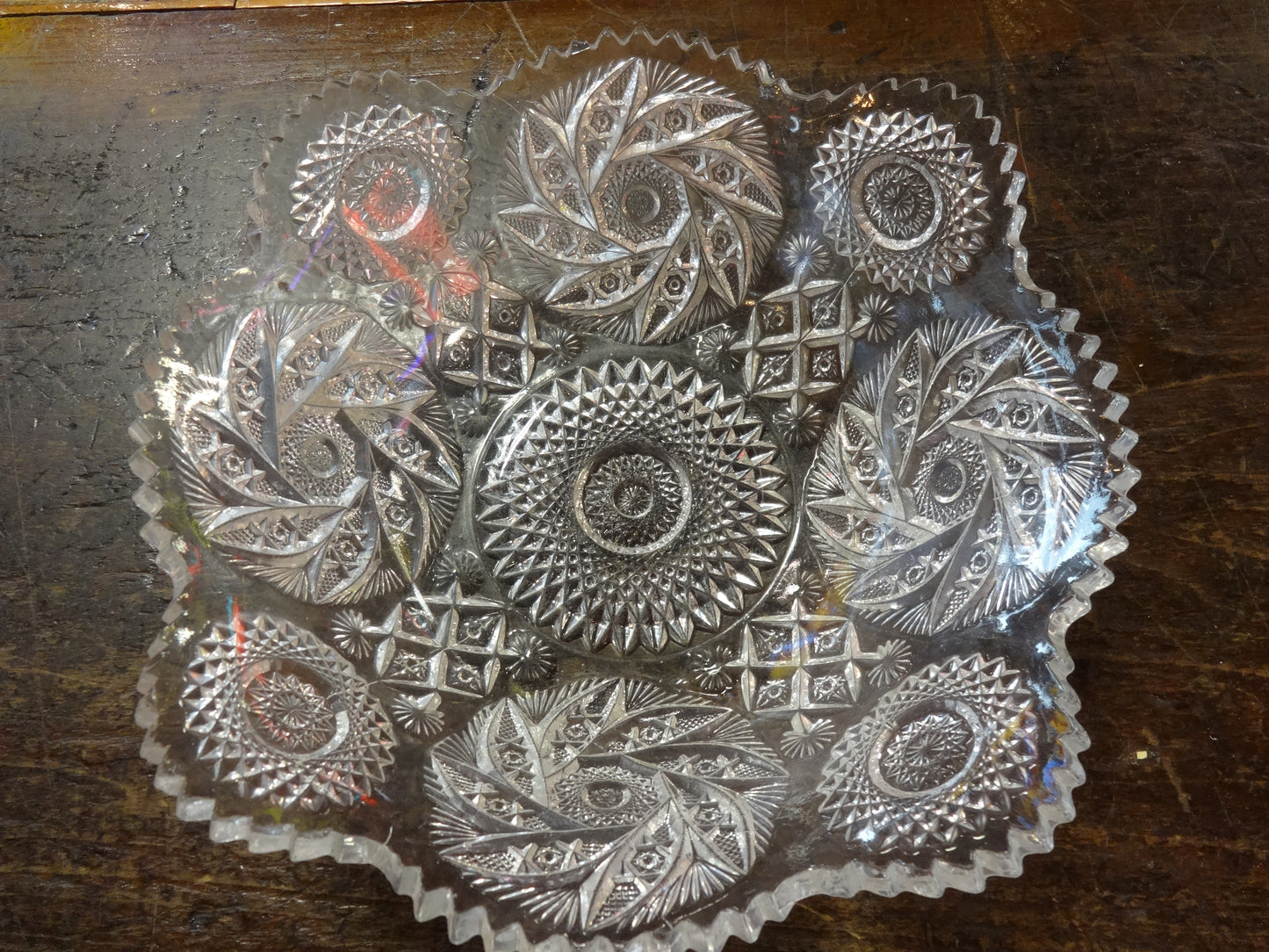 Imperial Glass cut glass dish