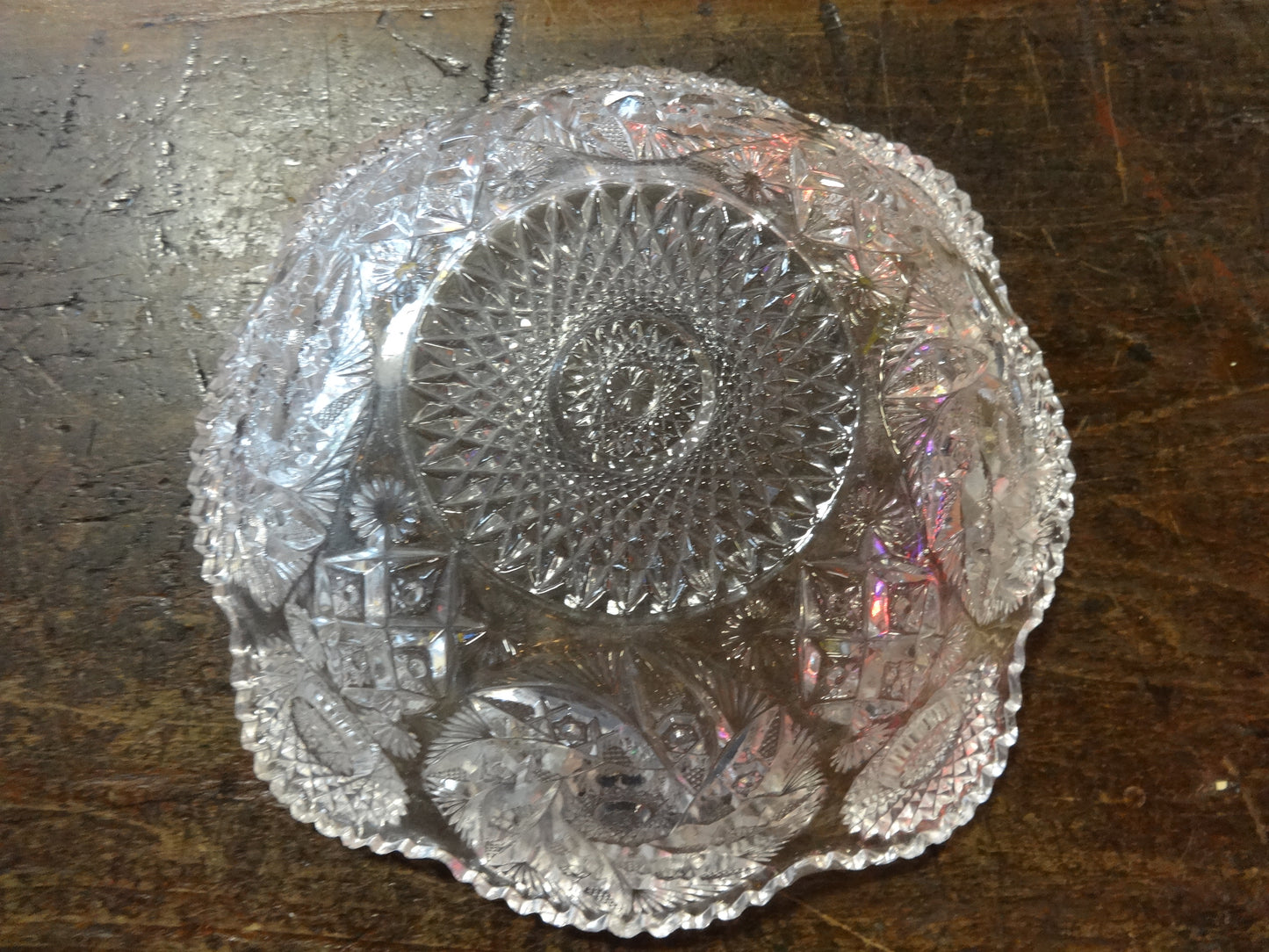 Imperial Glass cut glass dish