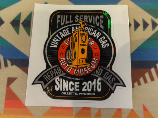 Full Service Vintage American Gas Since 2016 Decal / Sticker