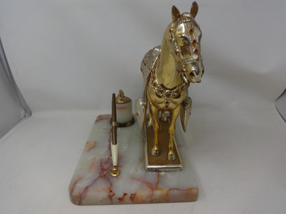 Kaysons Bronze Horse Desk Set (1940)