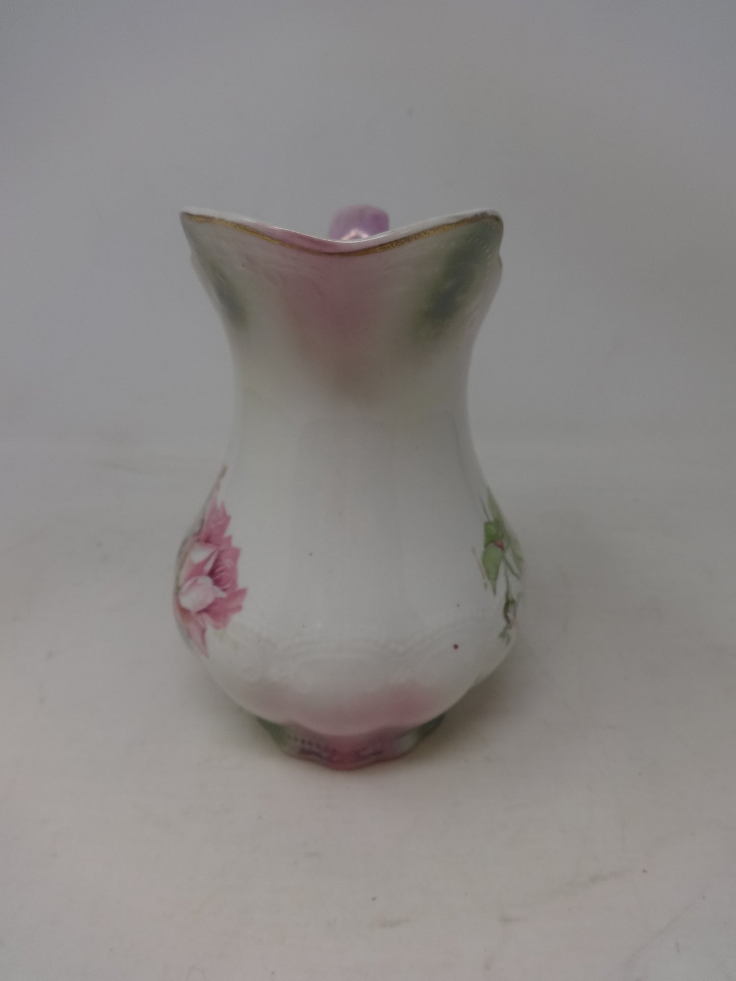 Vintage Pink Floral Water Pitcher