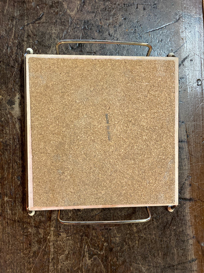 Mid-Century Porcelain tile Trivet