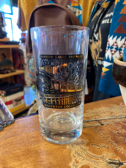 Narrow Gauge Railroad Silverton Colorado souvenir Glass