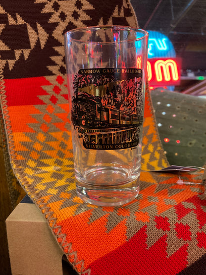 Narrow Gauge Railroad Silverton Colorado souvenir Glass