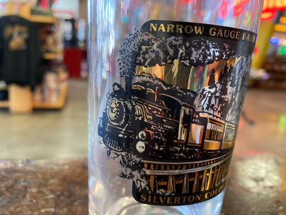 Narrow Gauge Railroad Silverton Colorado souvenir Glass