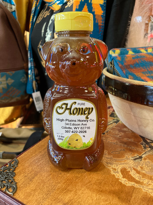 High Plains Honey in a Plastic Bear Shaped Container 1.5 lb.