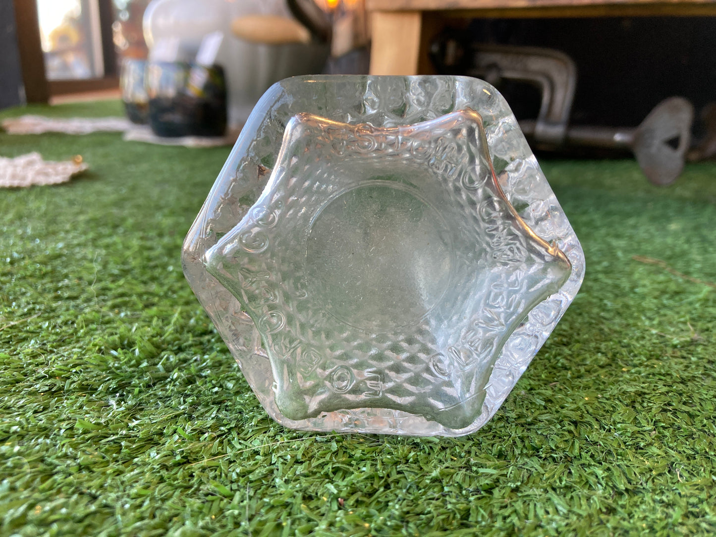 Embossed Glass Vase