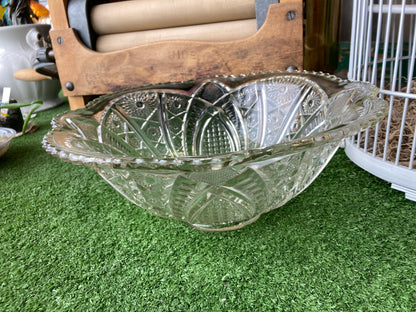 Imperial Cut Glass Serving Bowl