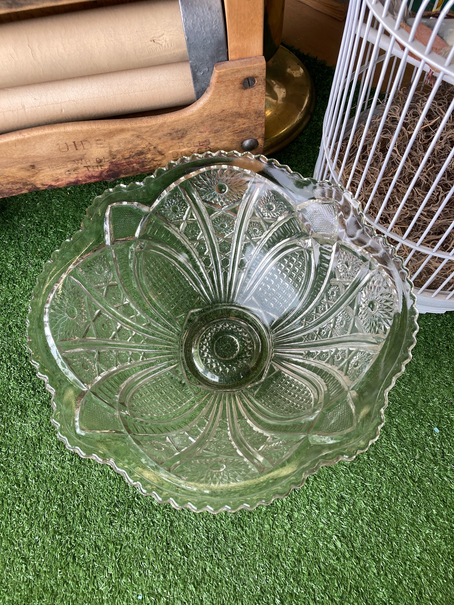 Imperial Cut Glass Serving Bowl