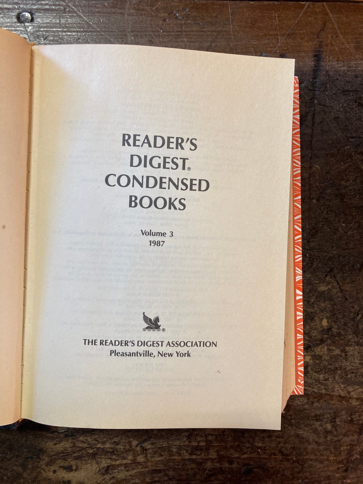 Reader's Digest Condensed Books Volume 3 1987