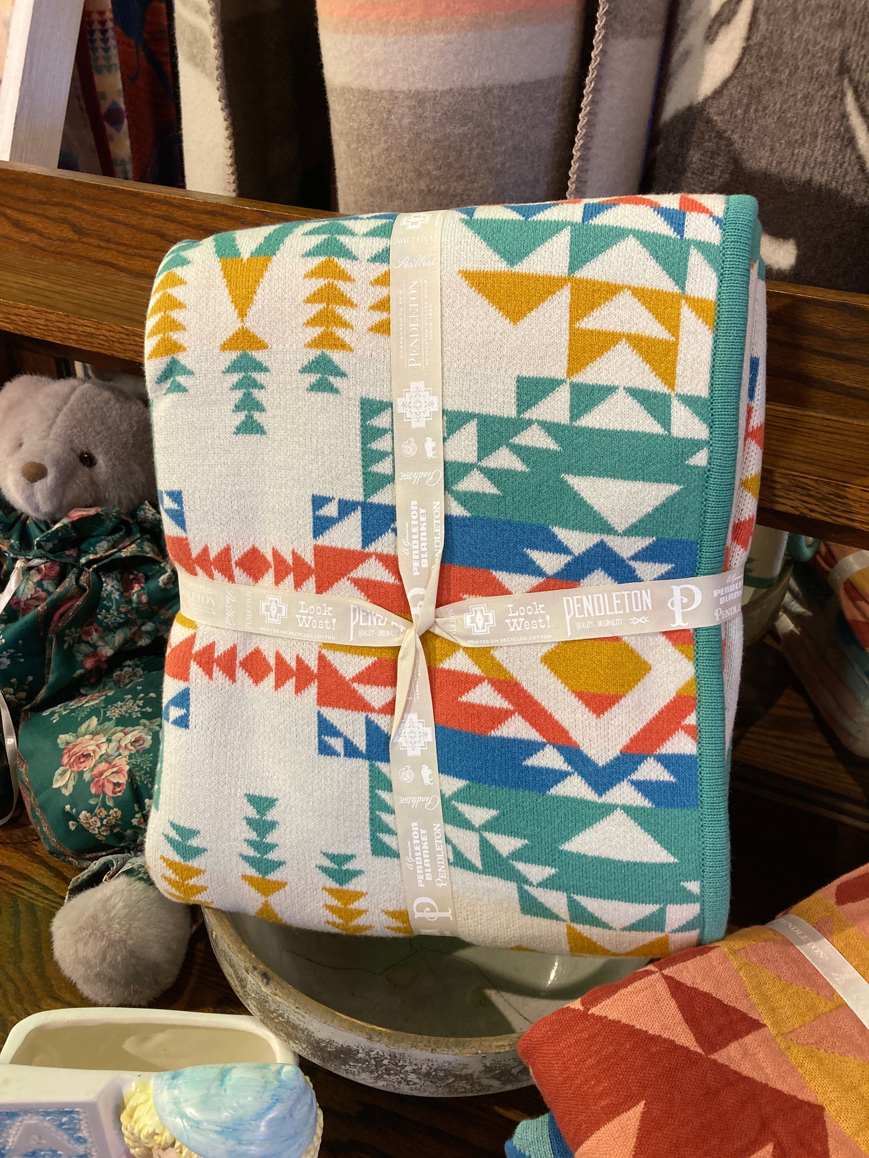 Pendleton knit baby discount blanket