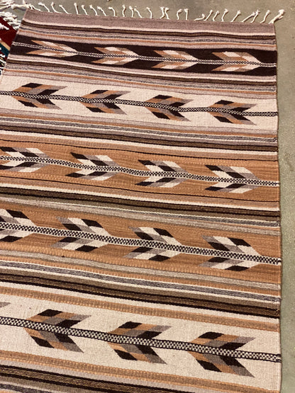 Multicolor Hand-Woven Wool Rugs-Zapotec- 30"x60"