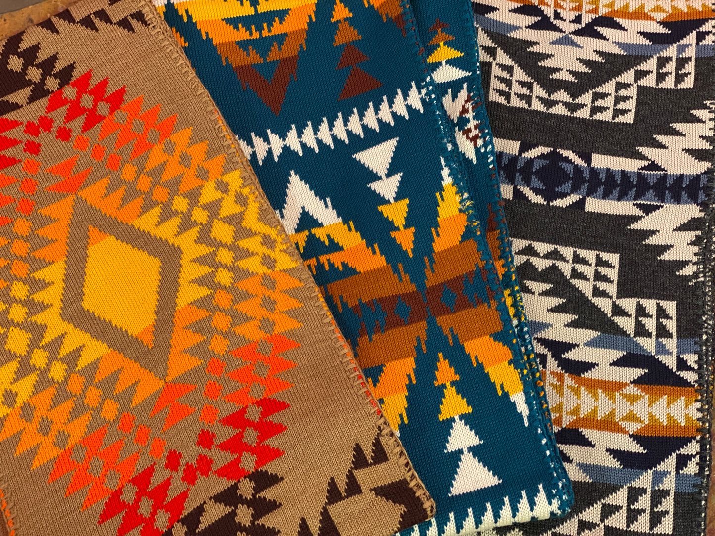 Pendleton Merino Wool Knit Scarf- Multiple Patterns