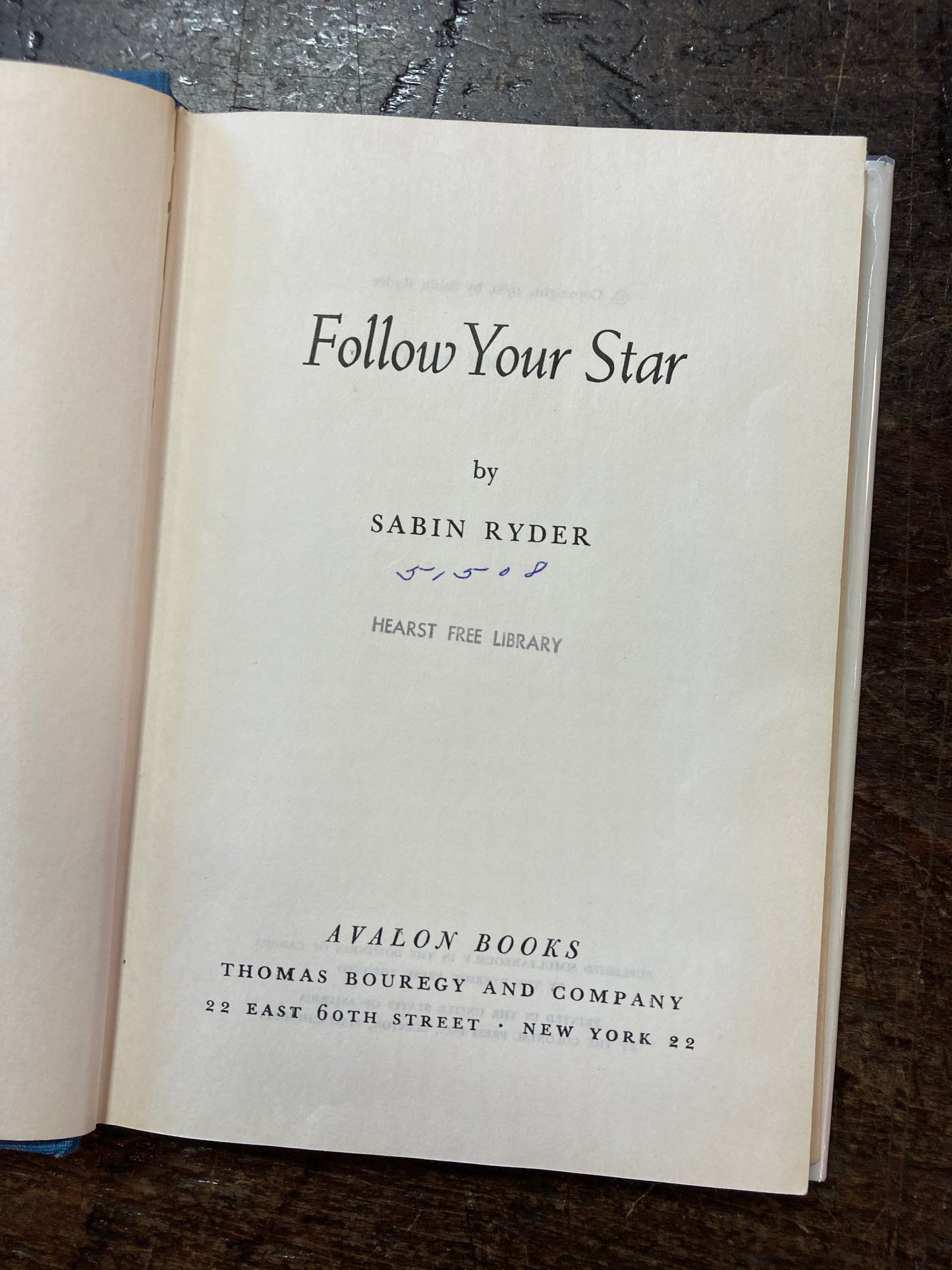 Follow Your Star Hardcover By Sabin Ryder