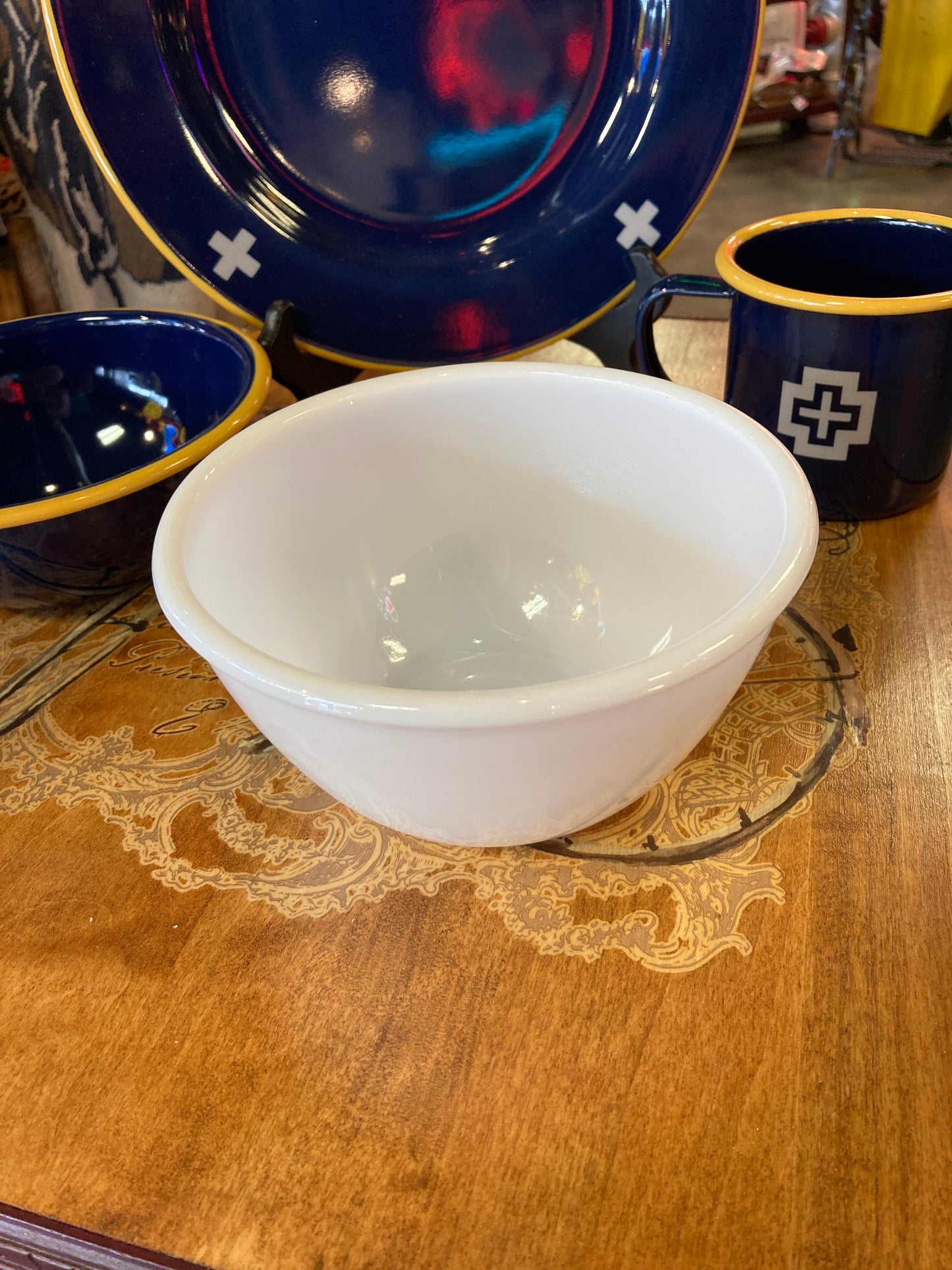 Vintage  Milk Glass  Bowl