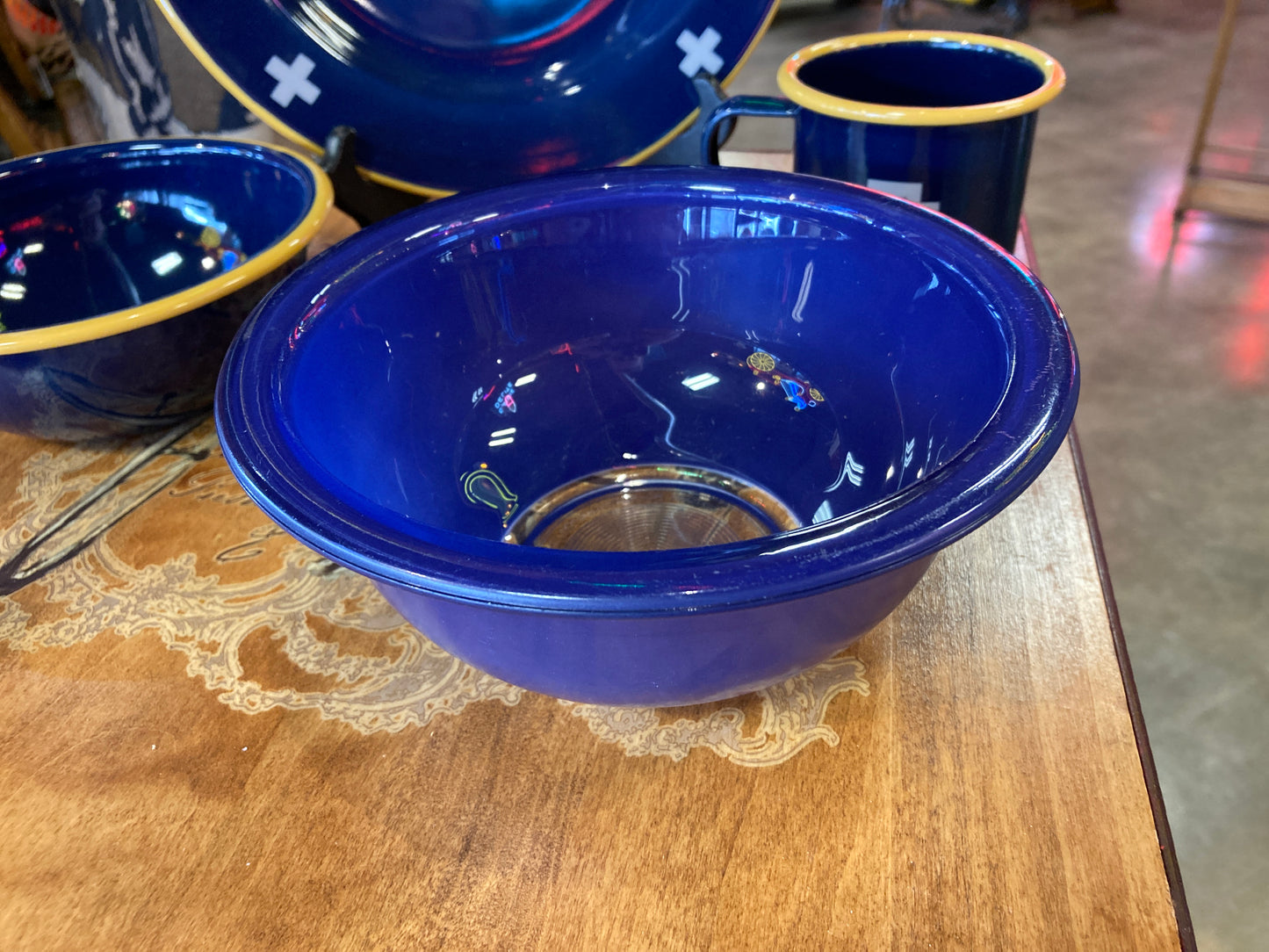 Blue Pyrex Bowl – Frontier Relics