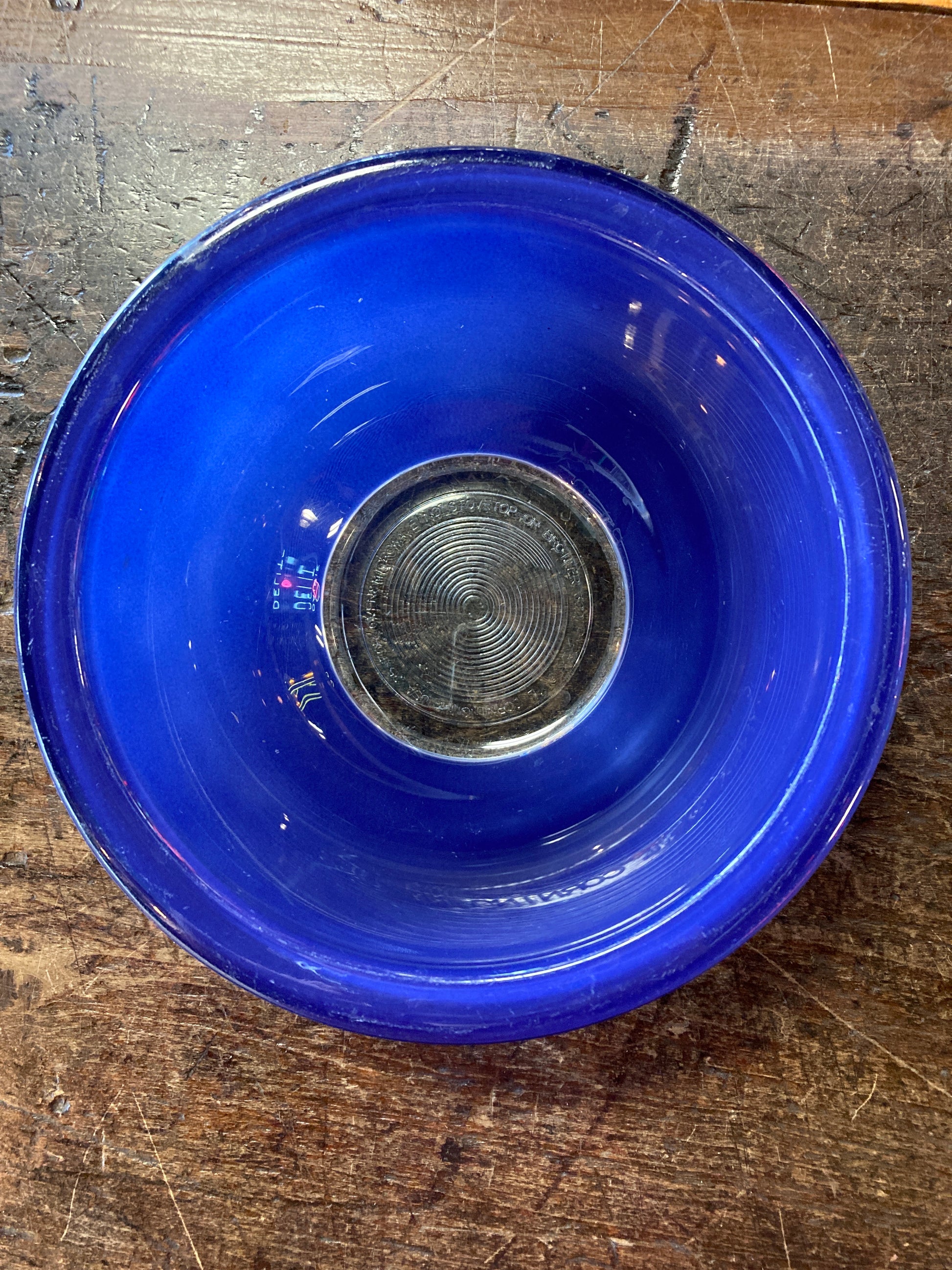 Blue Pyrex Bowl – Frontier Relics