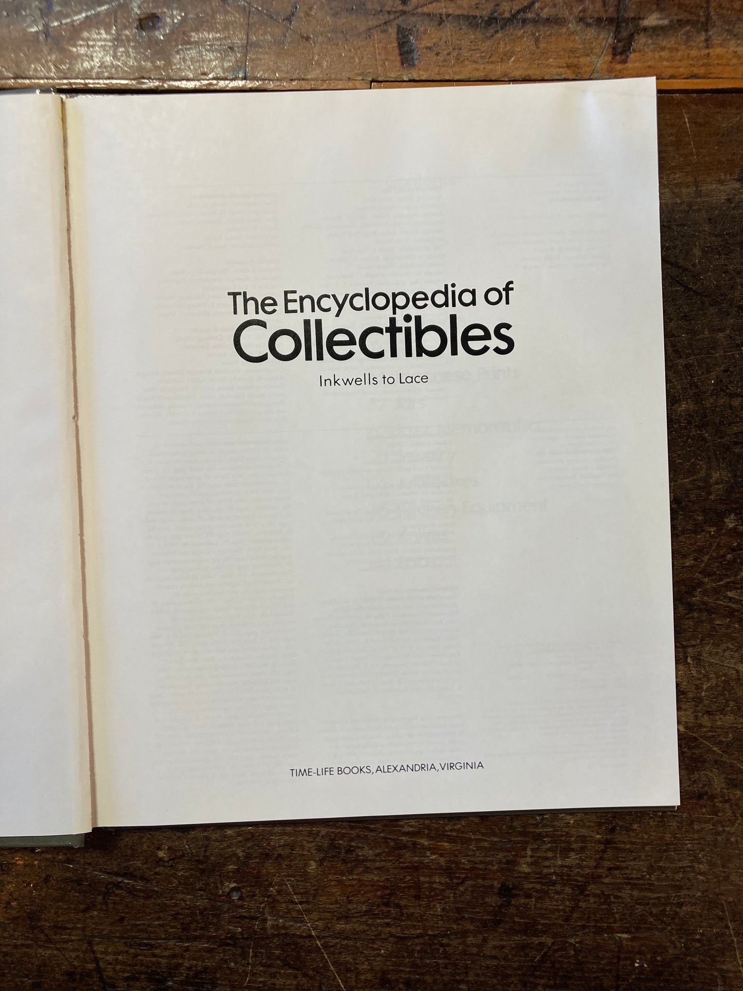 Encyclopedia of Collectibles Inkwells to Lace