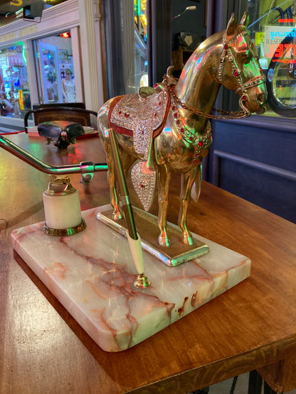 Kaysons Bronze Horse Desk Set (1940)